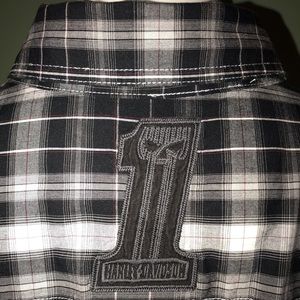 Harley-Davidson Checked Plaid Slim Fit S/S Shirt